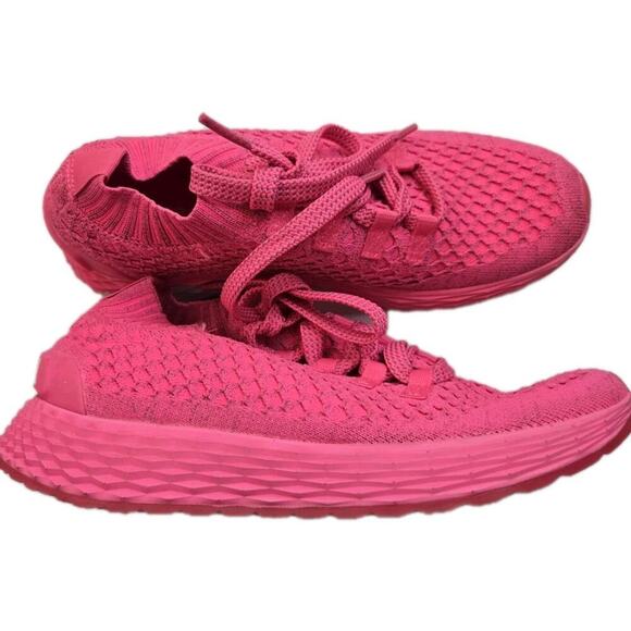NOBULL Allday Knit Runner EUC Size Mens 7.5 Womens 9 Pink Athletic - Picture 8 of 13